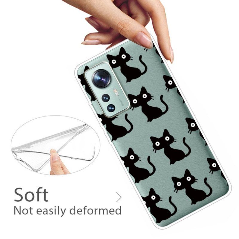 Telefoonhoesje voor Xiaomi 12 Pro Grappige Katten