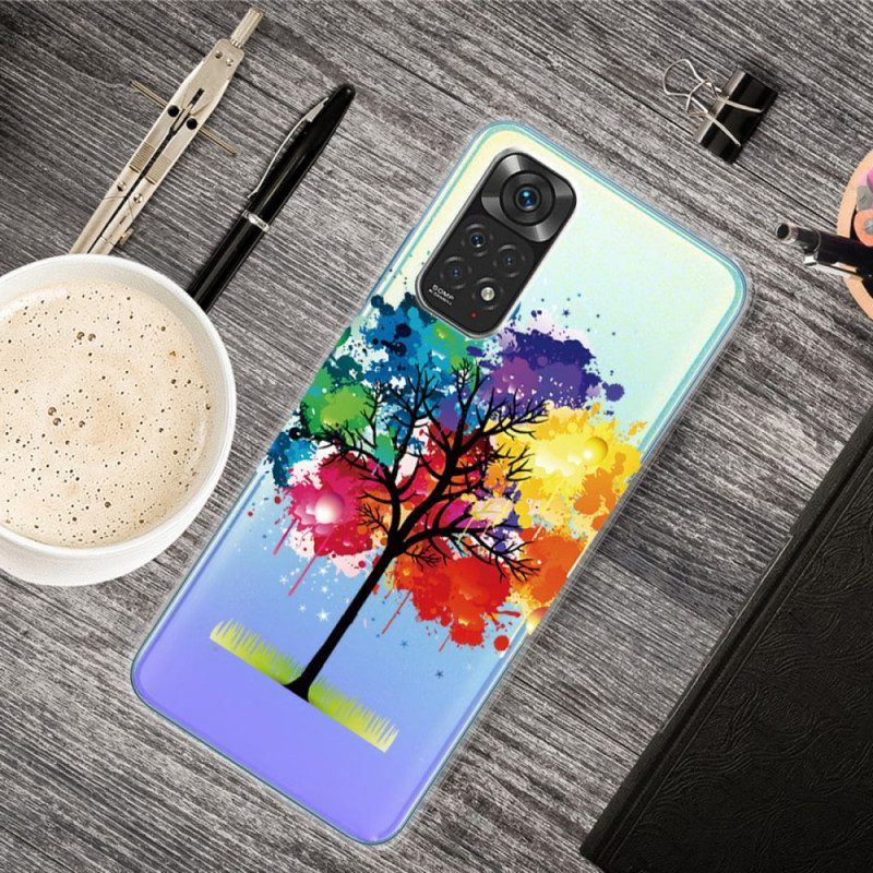 Telefoonhoesje voor Xiaomi Redmi Note 11 Pro / 11 Pro 5G Naadloze Aquarel Boom