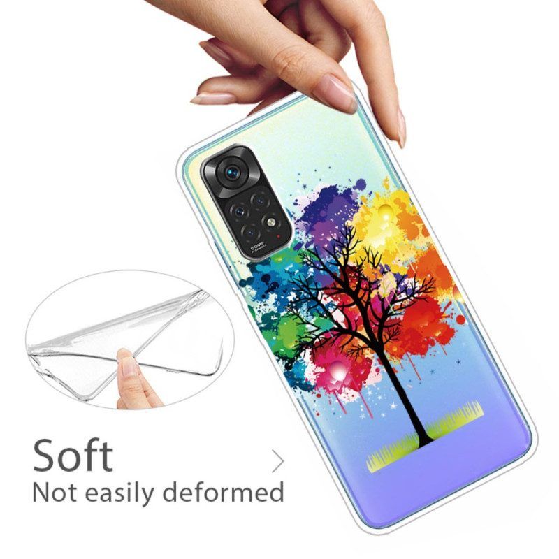 Telefoonhoesje voor Xiaomi Redmi Note 11 Pro / 11 Pro 5G Naadloze Aquarel Boom