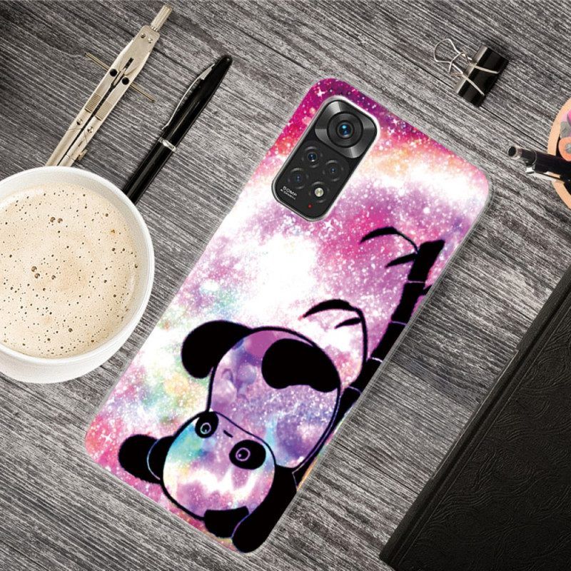 Telefoonhoesje voor Xiaomi Redmi Note 11 Pro / 11 Pro 5G Panda En Bamboe