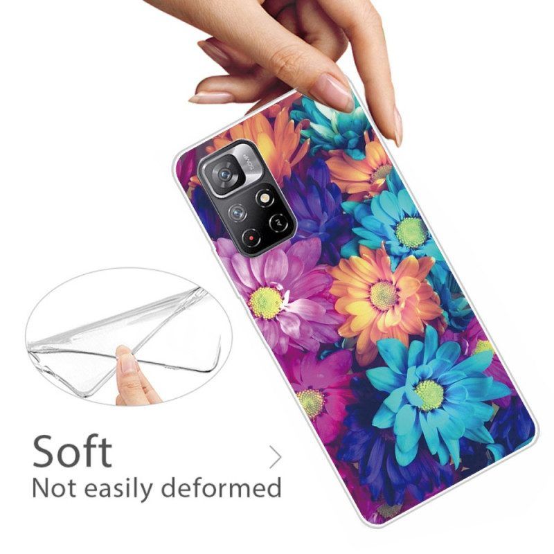 Telefoonhoesje voor Xiaomi Redmi Note 11 Pro Plus 5G Flexibele Bloemen