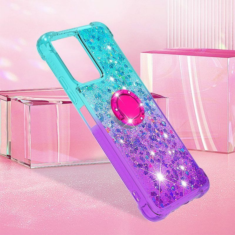 Telefoonhoesje voor Xiaomi Redmi Note 12 5G Glitter Ringbeugel